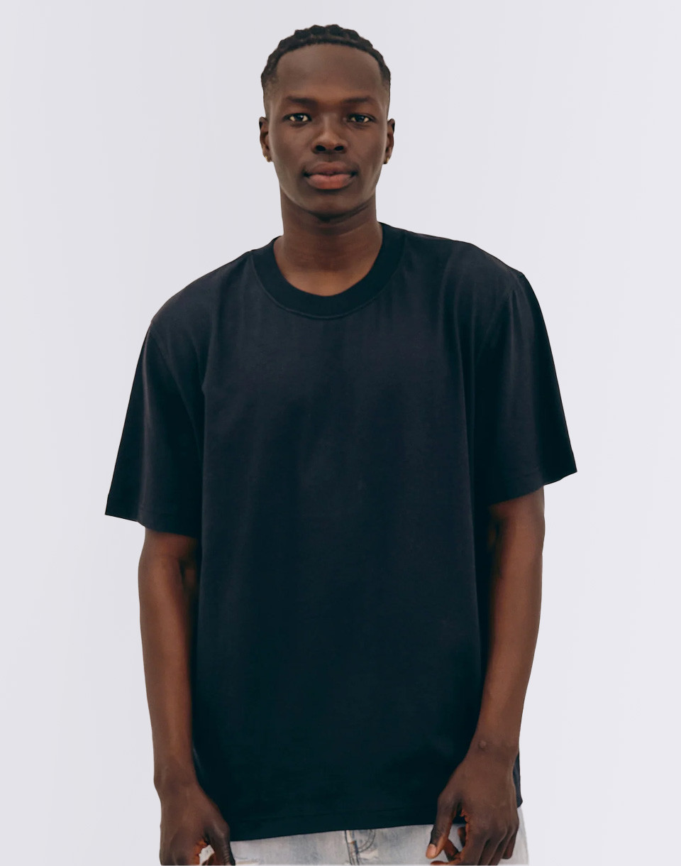 Organic Basics True Boxy Fit Tee Black S