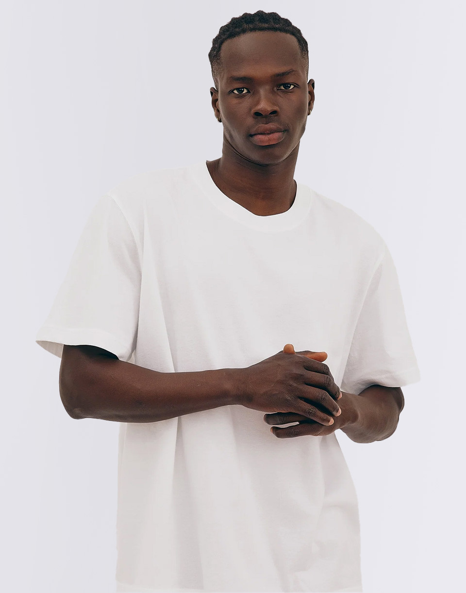 Organic Basics True Boxy Fit Tee White S