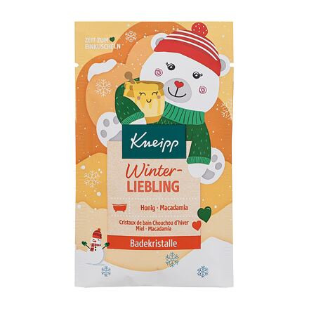 Kneipp Winter-Liebling Bath Crystals zimní koupelová sůl s medem a makadamiovým olejem 60 g unisex