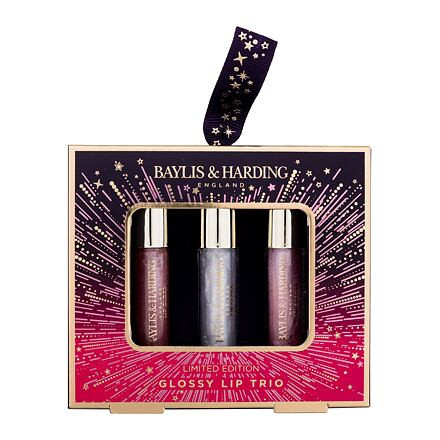 Baylis & Harding Moonlight Fig Glossy Lip Trio odstín transparentní : lesk na rty 3 x 2,5 ml