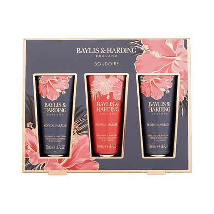 Baylis & Harding Boudoire Tropical Paradise : krém na ruce a nehty 3 x 50 ml pro ženy