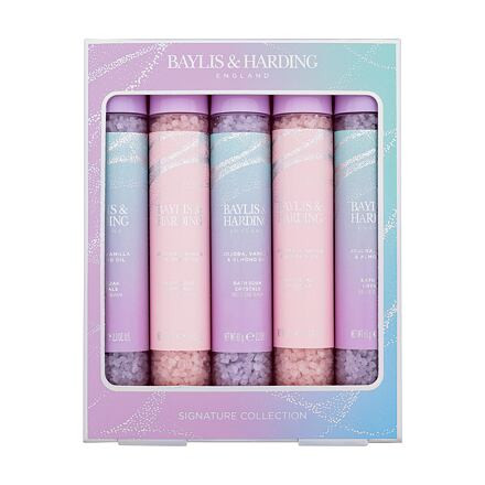 Baylis & Harding Jojoba, Vanilla & Almond Oil Bath Soak Crystals Signature Collection : sůl do koupele 5 x 65 g pro ženy