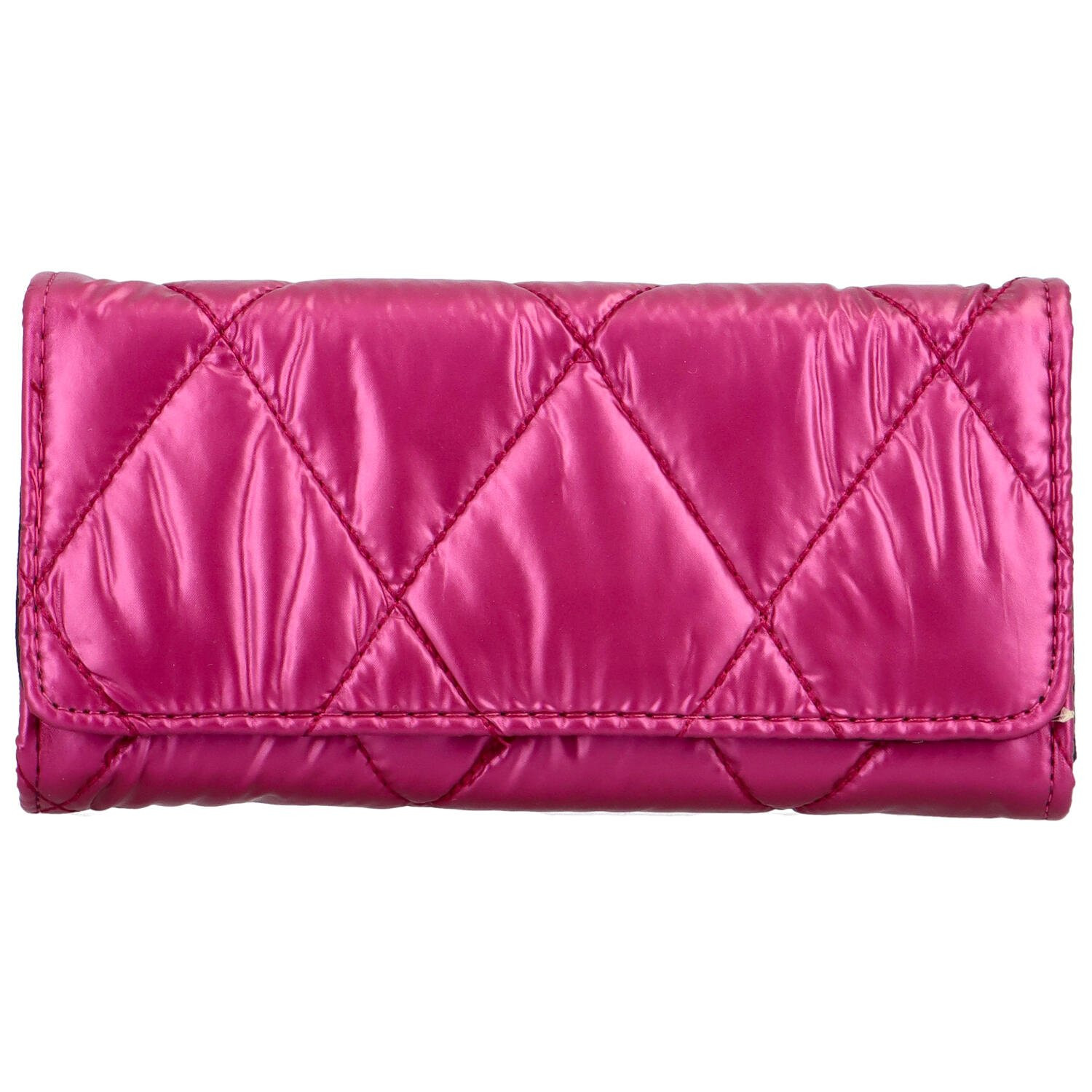 Trendová dámská prošívaná peněženka Eflo, růžová