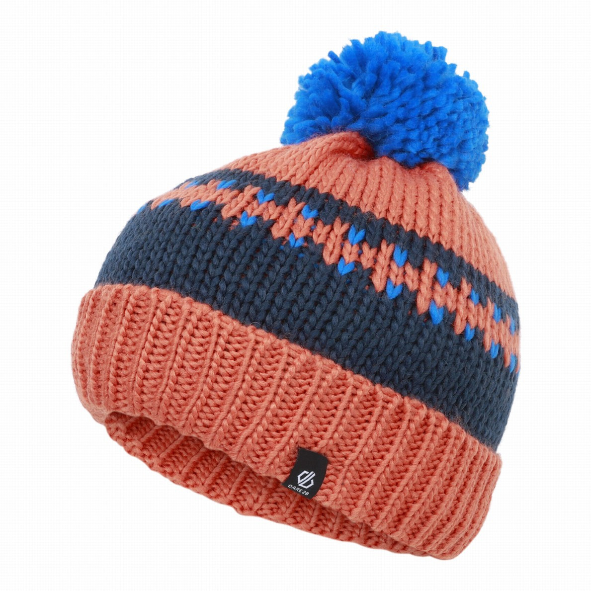 Dětská čepice Dare 2b Boffin II Beanie Dětská velikost: 11-13 let / Barva: oranžová/modrá
