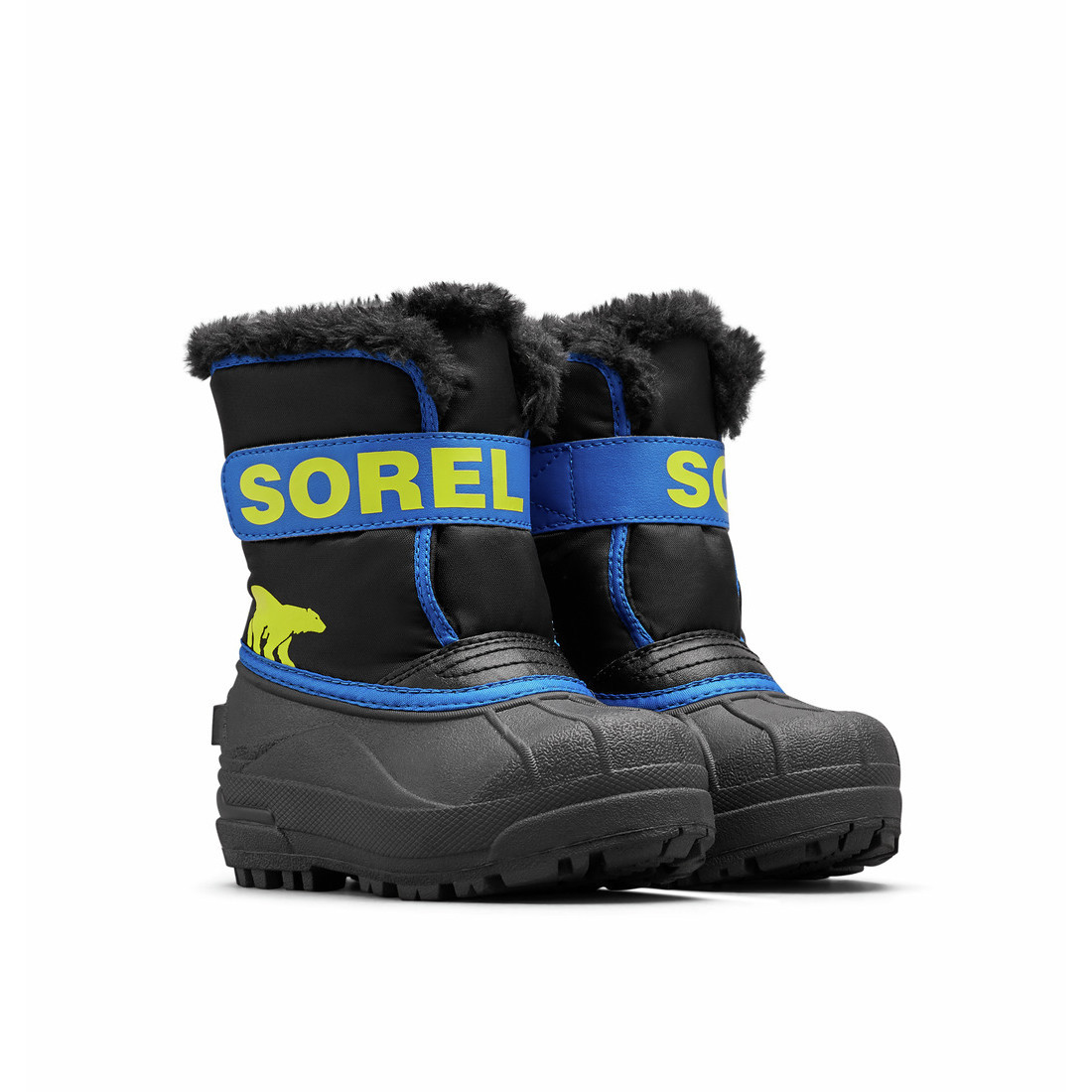 Dětské zimní boty Sorel Childrens Snow Commander™ Boot Velikost bot (EU): 27 / Barva: černá/červená