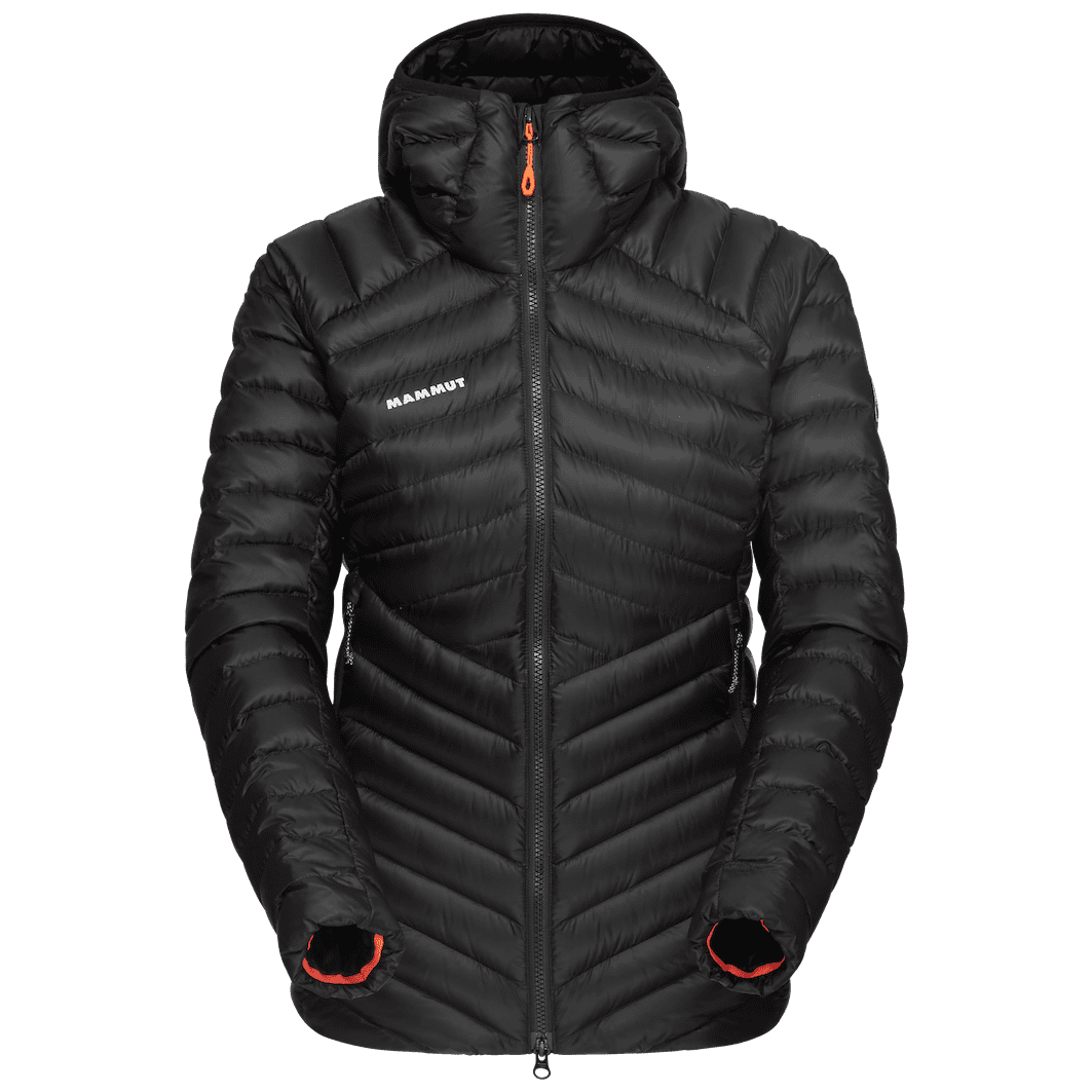 Dámská péřová bunda Mammut Broad Peak IN Hooded Jacket Women Velikost: S / Barva: černá