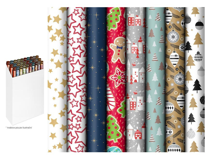 MFP 5811806 Balící papír vánoční role 500x70 mix č.12