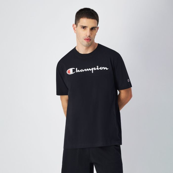 Big Logo Jersey T-Shirt Black L - Champion