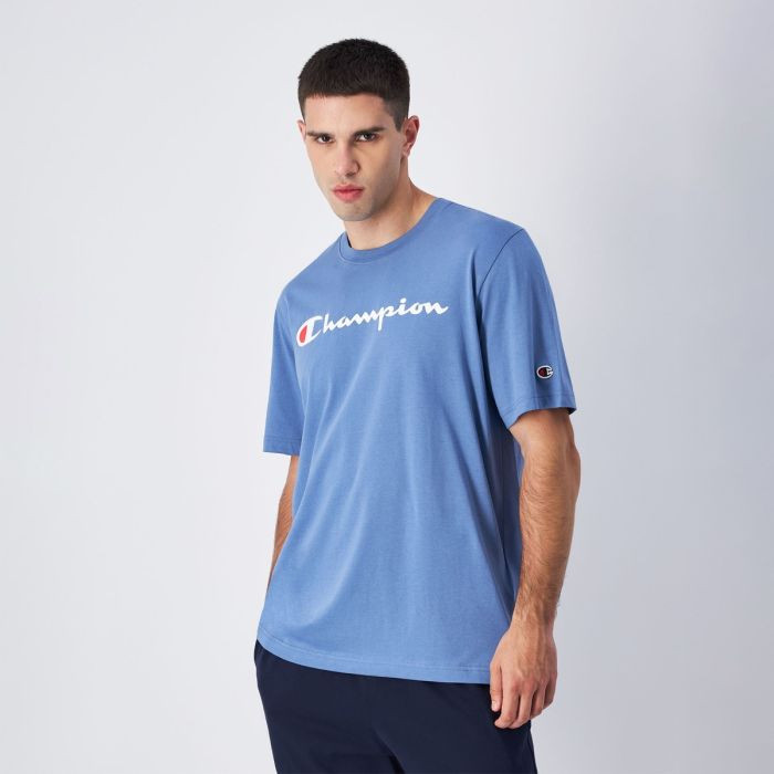 Big Logo Jersey T-Shirt Blue L - Champion