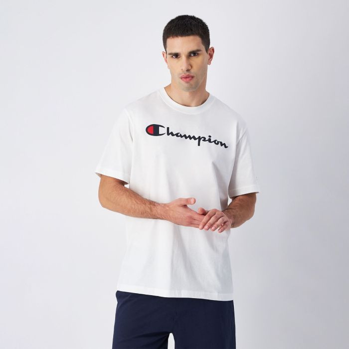 Big Logo Jersey T-Shirt White S - Champion