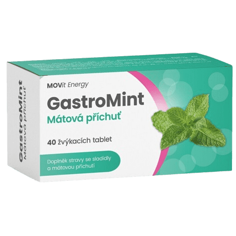 MOVit GastroMint Mátová příchuť žvýkací tbl.40
