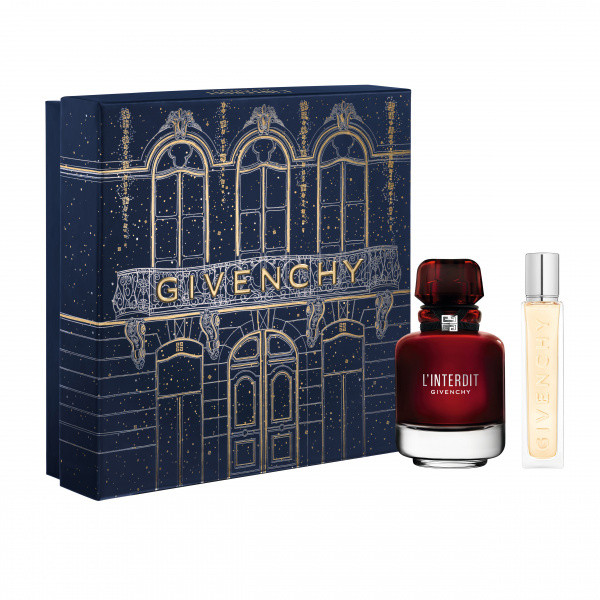 Givenchy L'INTERDIT EDP ROUGE dárková sada (parfémová voda 50 ml + cestovní sprej 12,5 ml) dámská