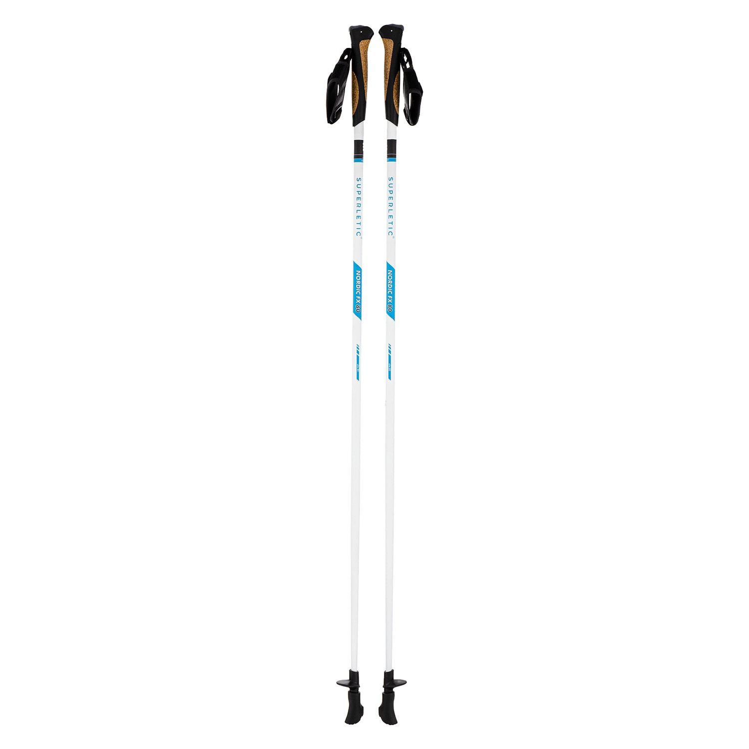 KLARFIT Vigo FX Elite, nordic walking hole, 80 % karbon, 115 cm, korkové rukojeti