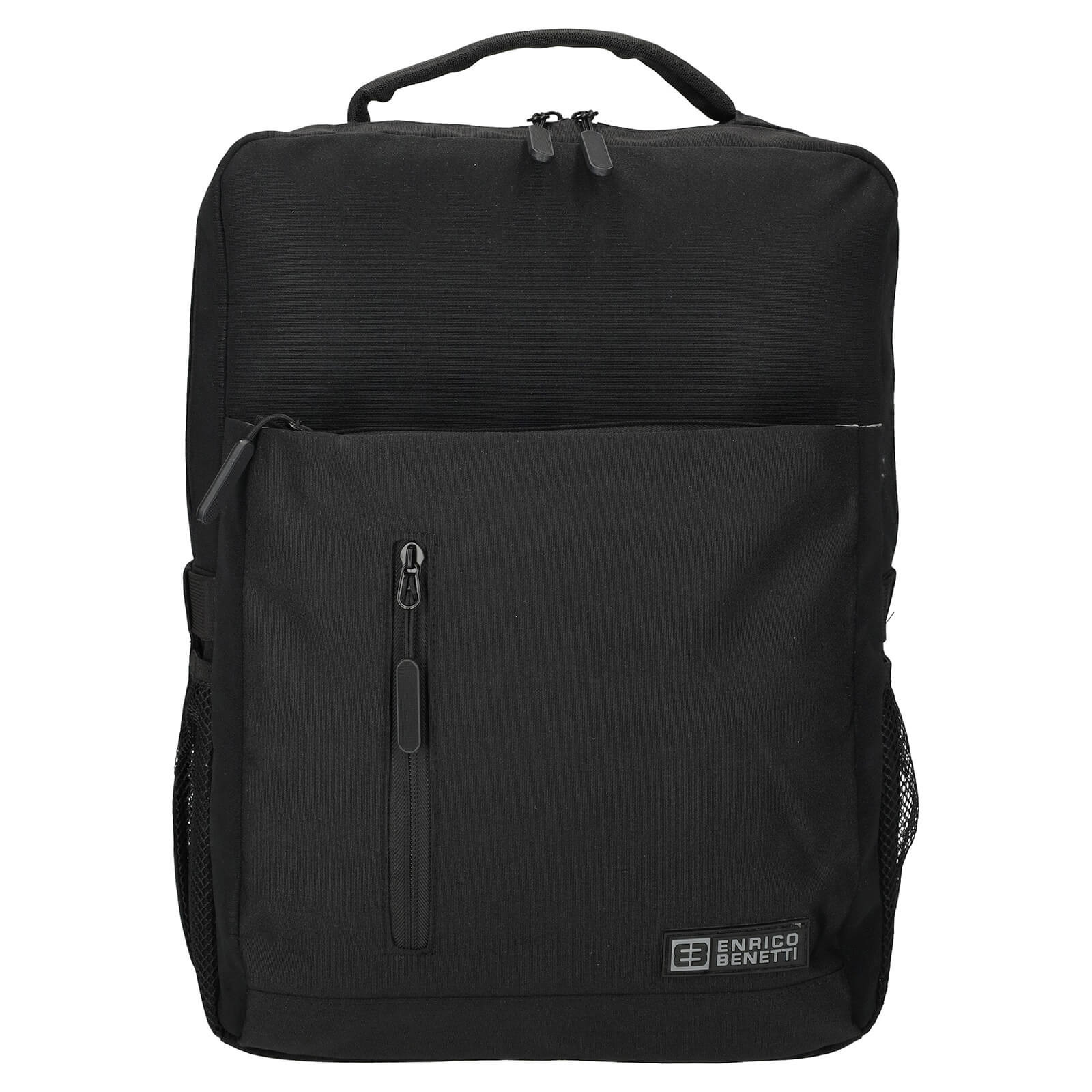 Moderní pánský batoh Enrico Benetti Rosín - černá 18l