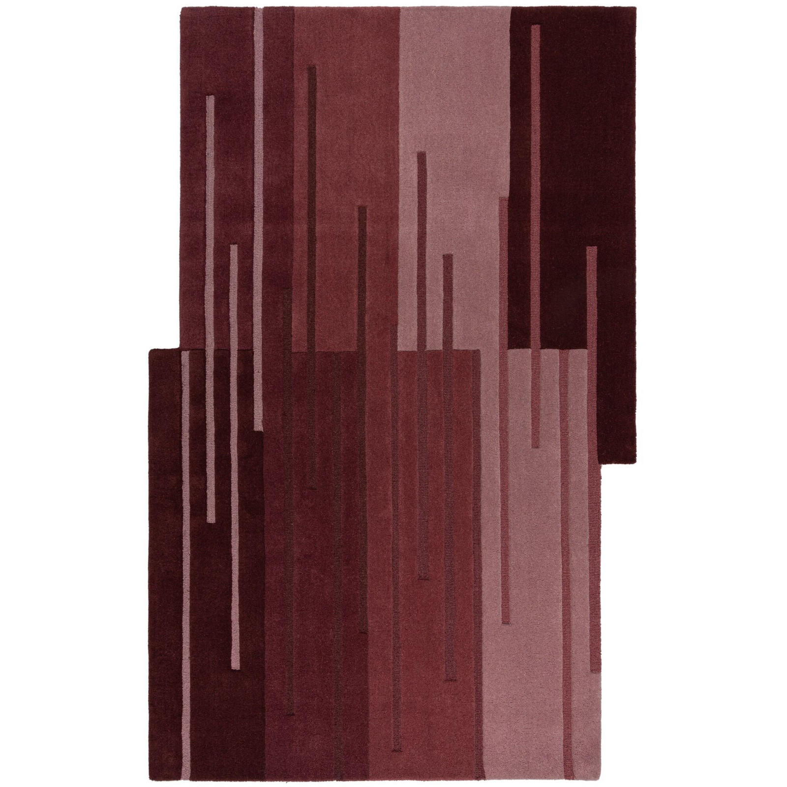 Ručně všívaný kusový koberec Abstract Split Ombre Red - 120x180 cm Flair Rugs koberce