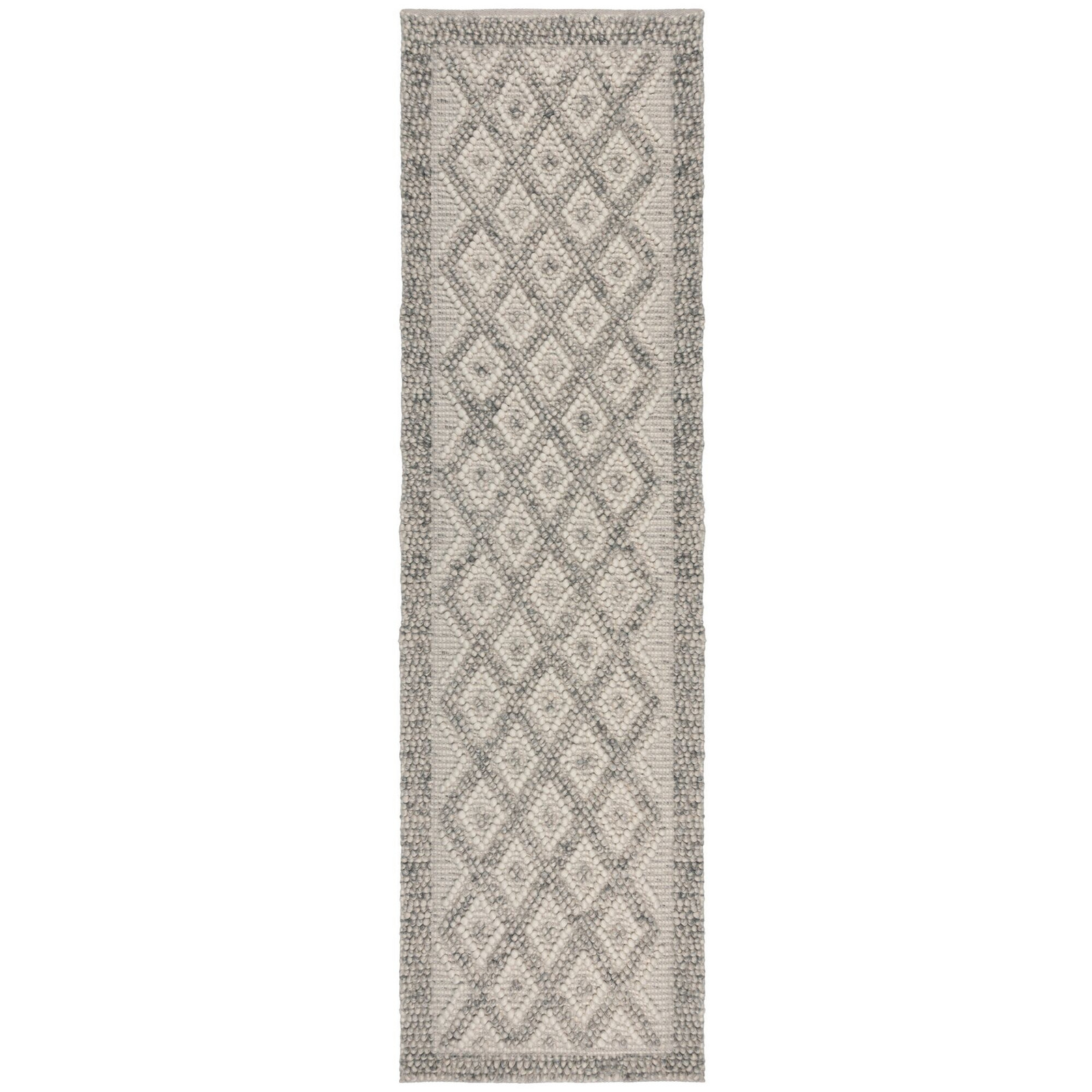 Ručně tkaný běhoun Minerals Diamond Grey - 60x230 cm Flair Rugs koberce