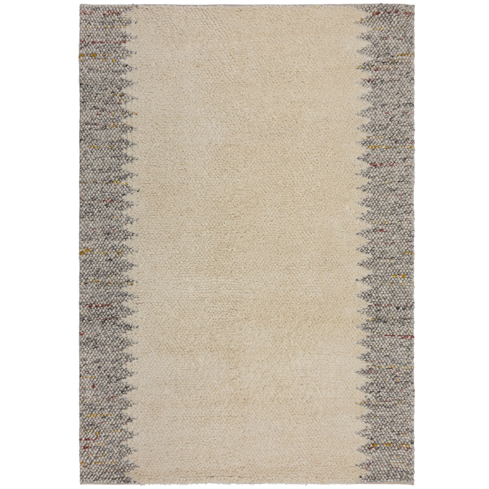 Ručně tkaný kusový koberec Minerals Border Black/White - 80x150 cm Flair Rugs koberce