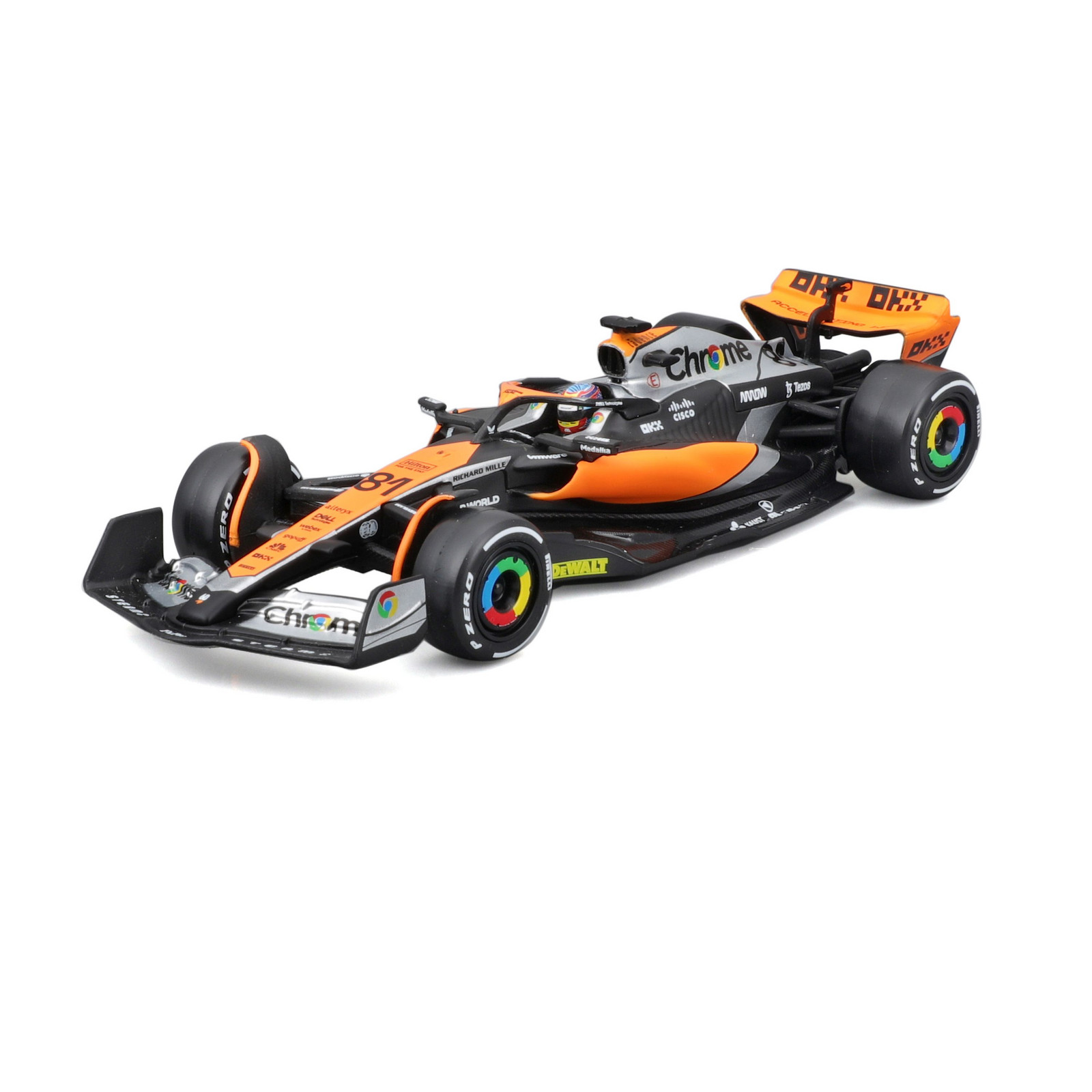 Bburago 1:43 RACE Formula F1 - McLaren F1 Team MCL60 (2023) #81 (Daniel Ricciardo)