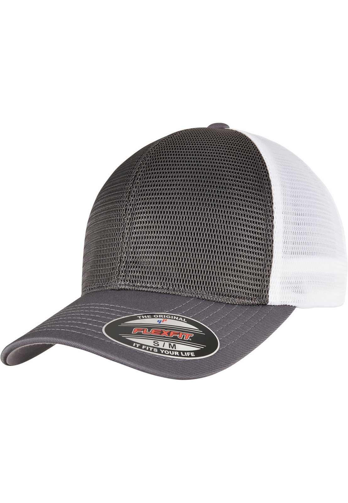 FLEXFIT 360 OMNIMESH CAP 2-TONE uhl/bílá