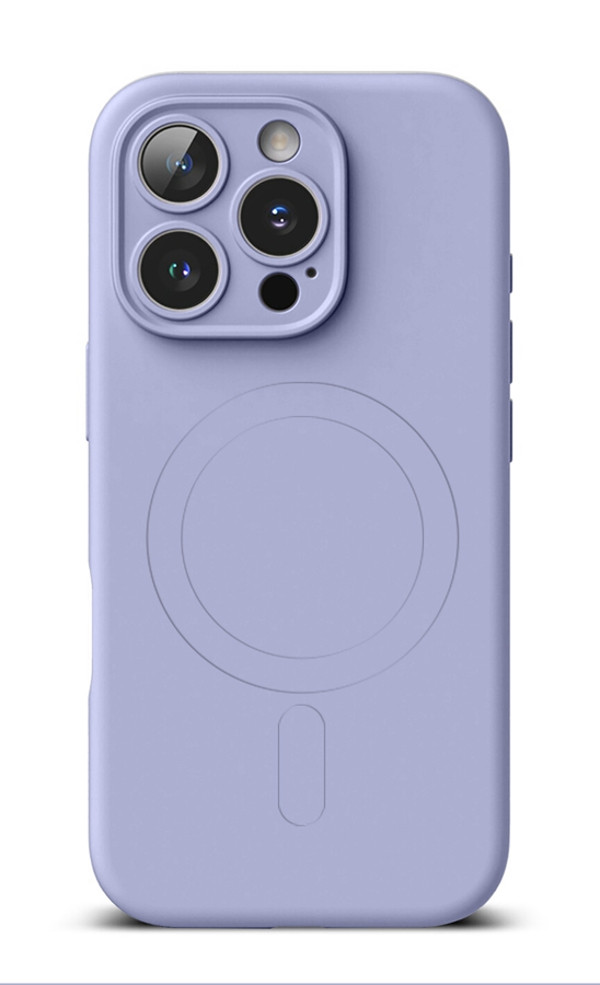 Kryt TopQ iPhone 16 Pro s MagSafe světle fialový 130202
