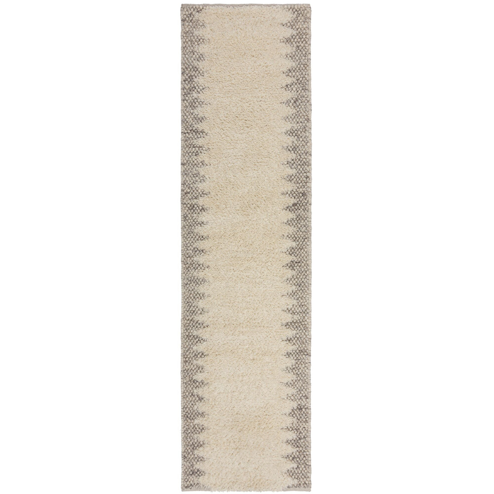 Ručně tkaný běhoun Minerals Border Natural - 60x230 cm Flair Rugs koberce