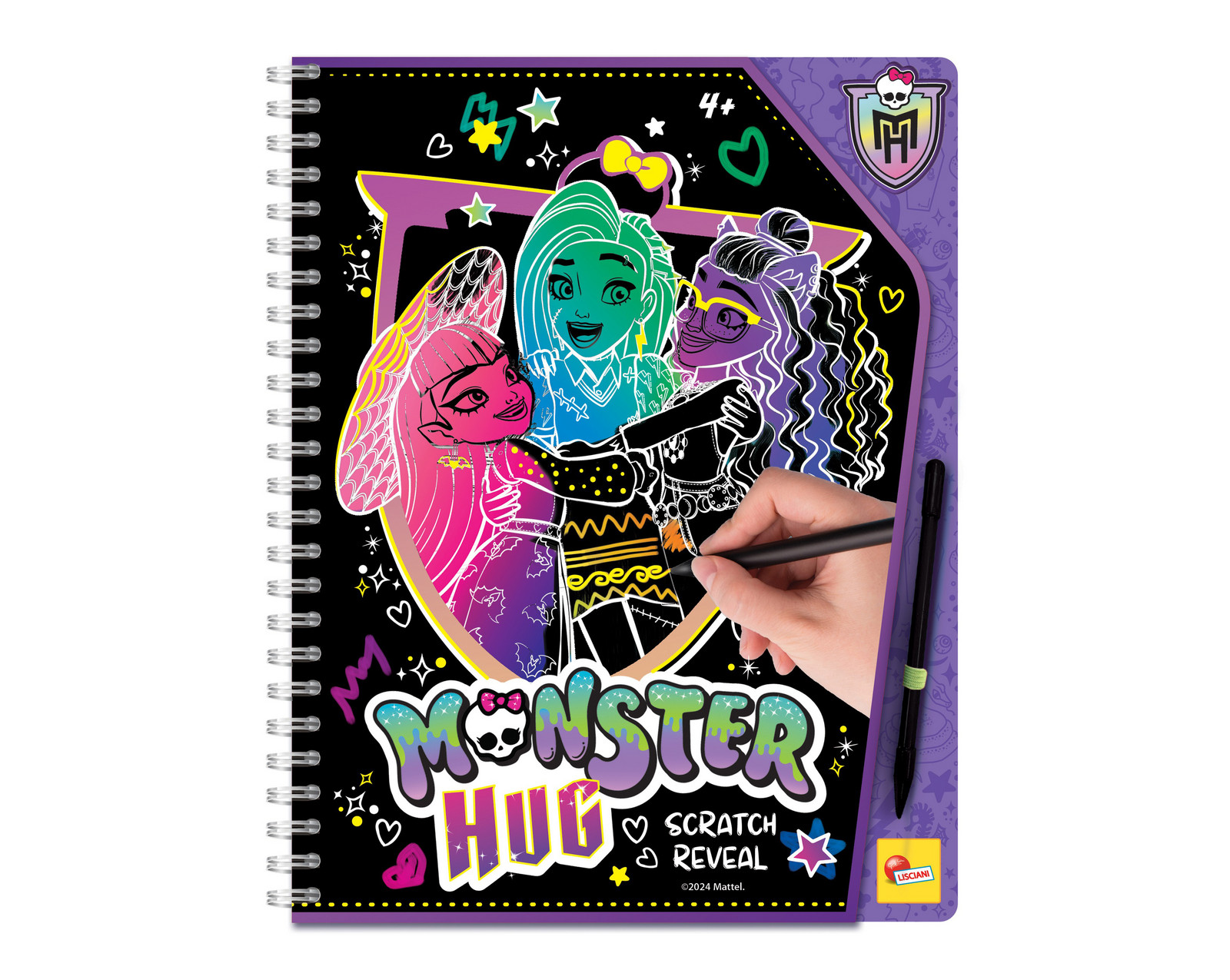 Monster High Vyškrabávací omalovánky objetí