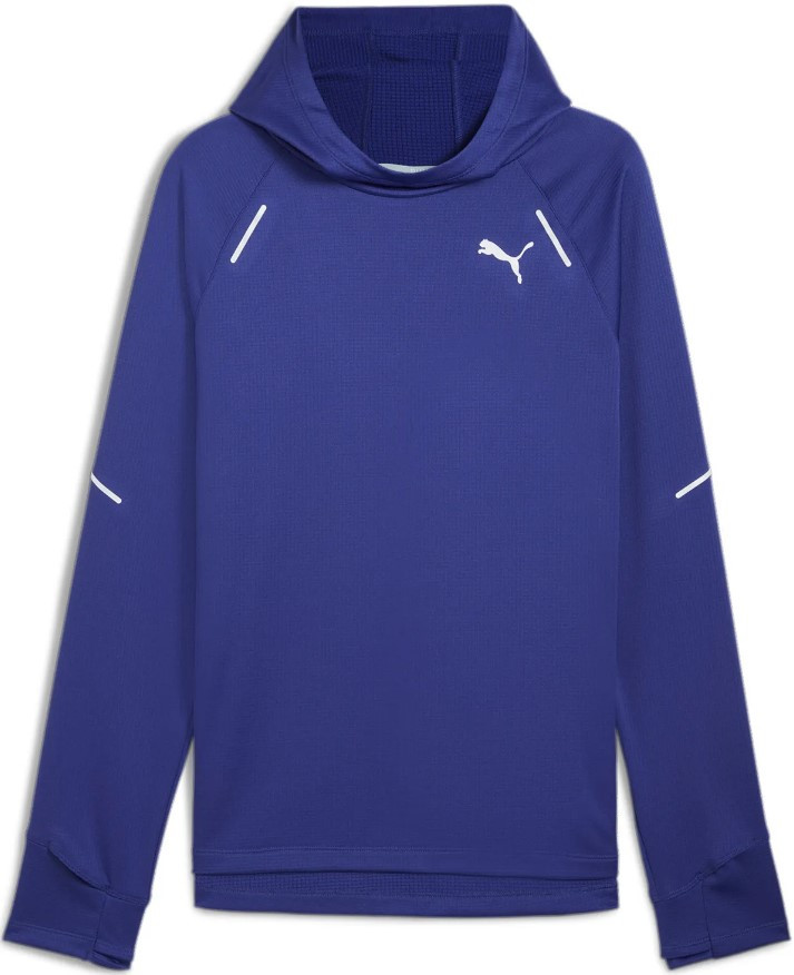 Mikina Puma RUN GRID FLEECE HOODIE