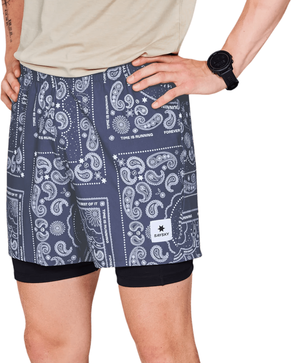 Šortky Saysky Paisley 2 In 1 Pace Shorts 5