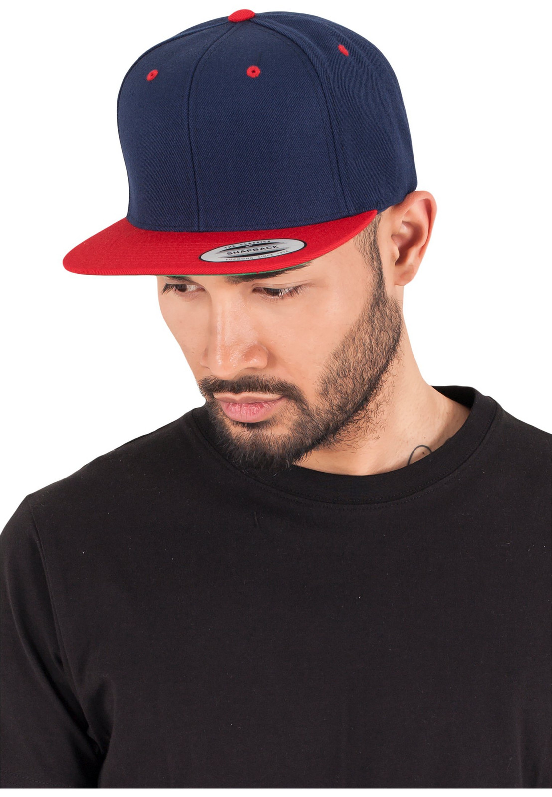 Klasický Snapback 2-Tone nvy/červená