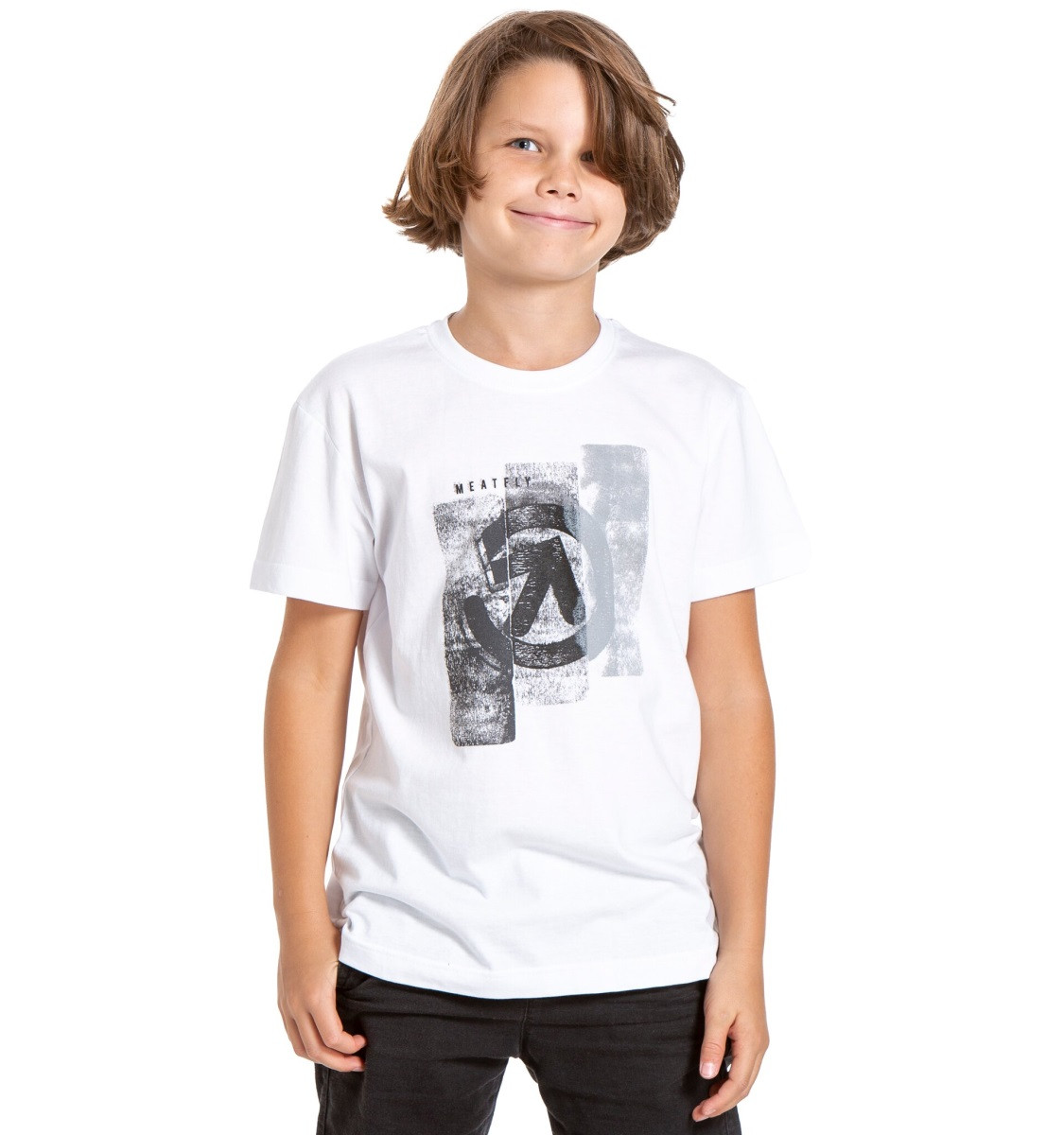 Meatfly dětské tričko artee white 134