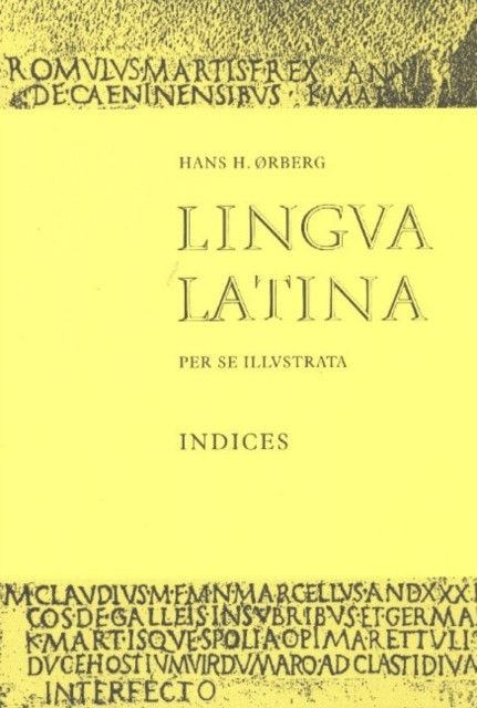 Lingua Latina - Indices (rberg Hans H.)(Paperback / softback)