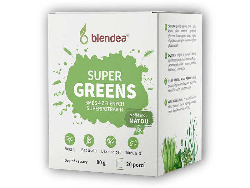 Blendea Blendea SUPERGREENS 180g Varianta: máta