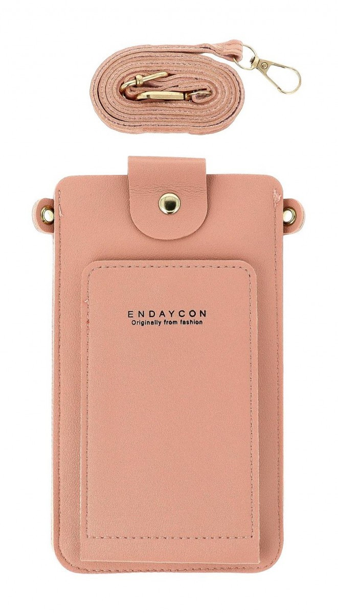 Kabelka TopQ Pure Essence na mobil s popruhem růžová 129703