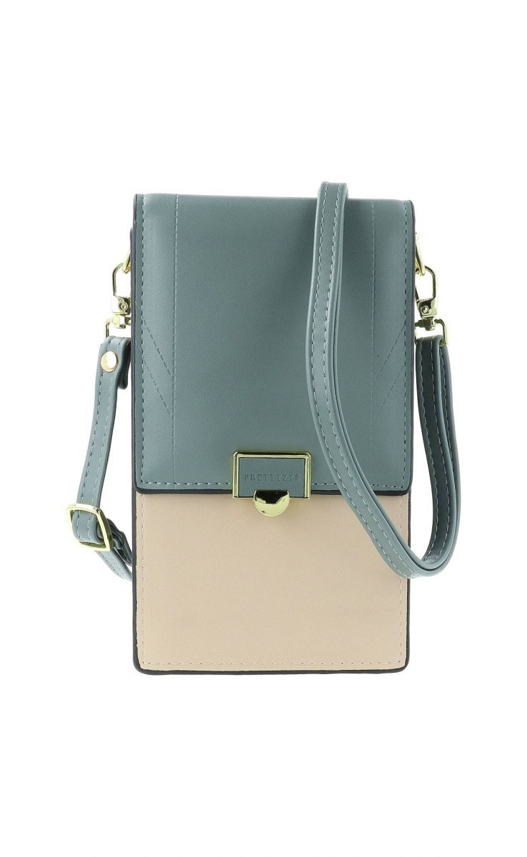 Kabelka TopQ Tabitha na mobil s popruhem zelená 129589