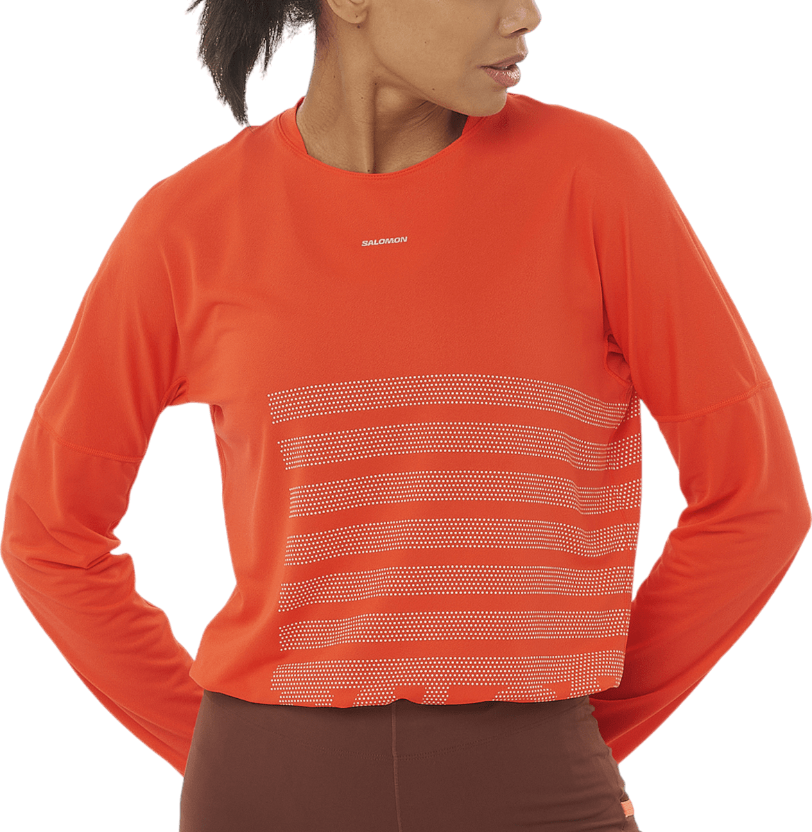 Triko s dlouhým rukávem Salomon SENSE AERO LS TEE GFX W