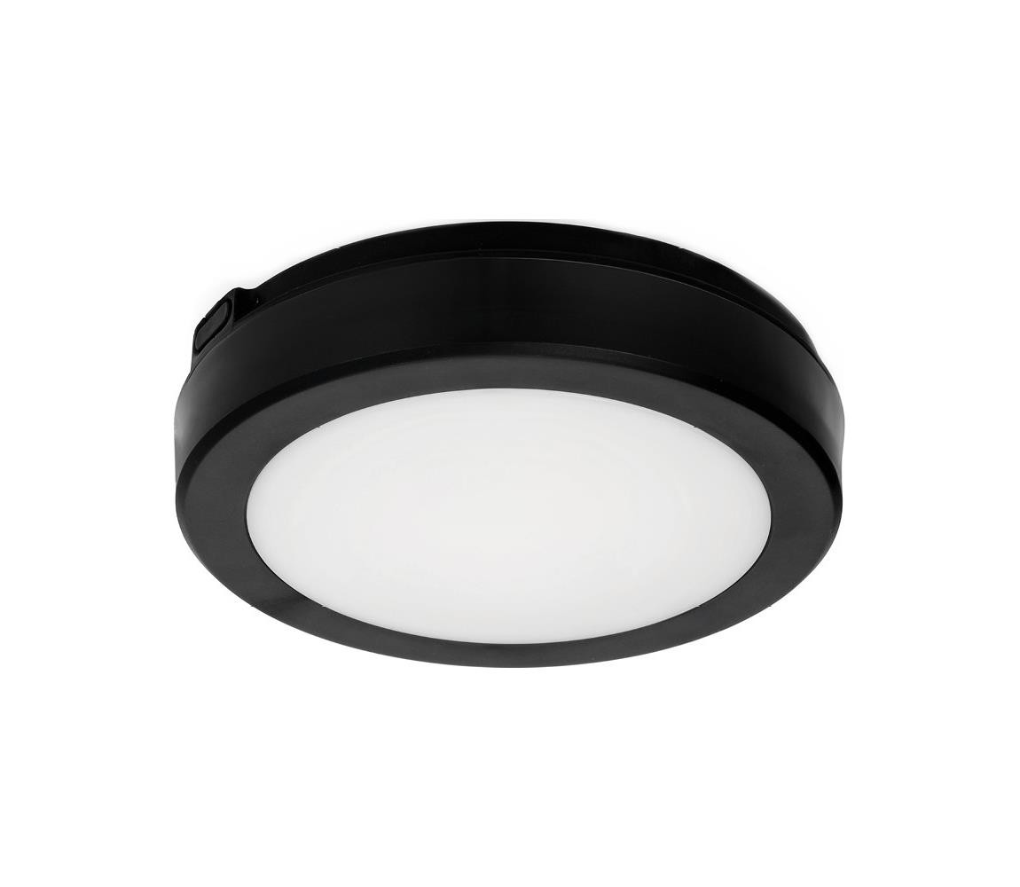 LED Koupelnové stropní svítidlo NAIROS LED/12W/230V 3000/4000/6500K IP65 černá