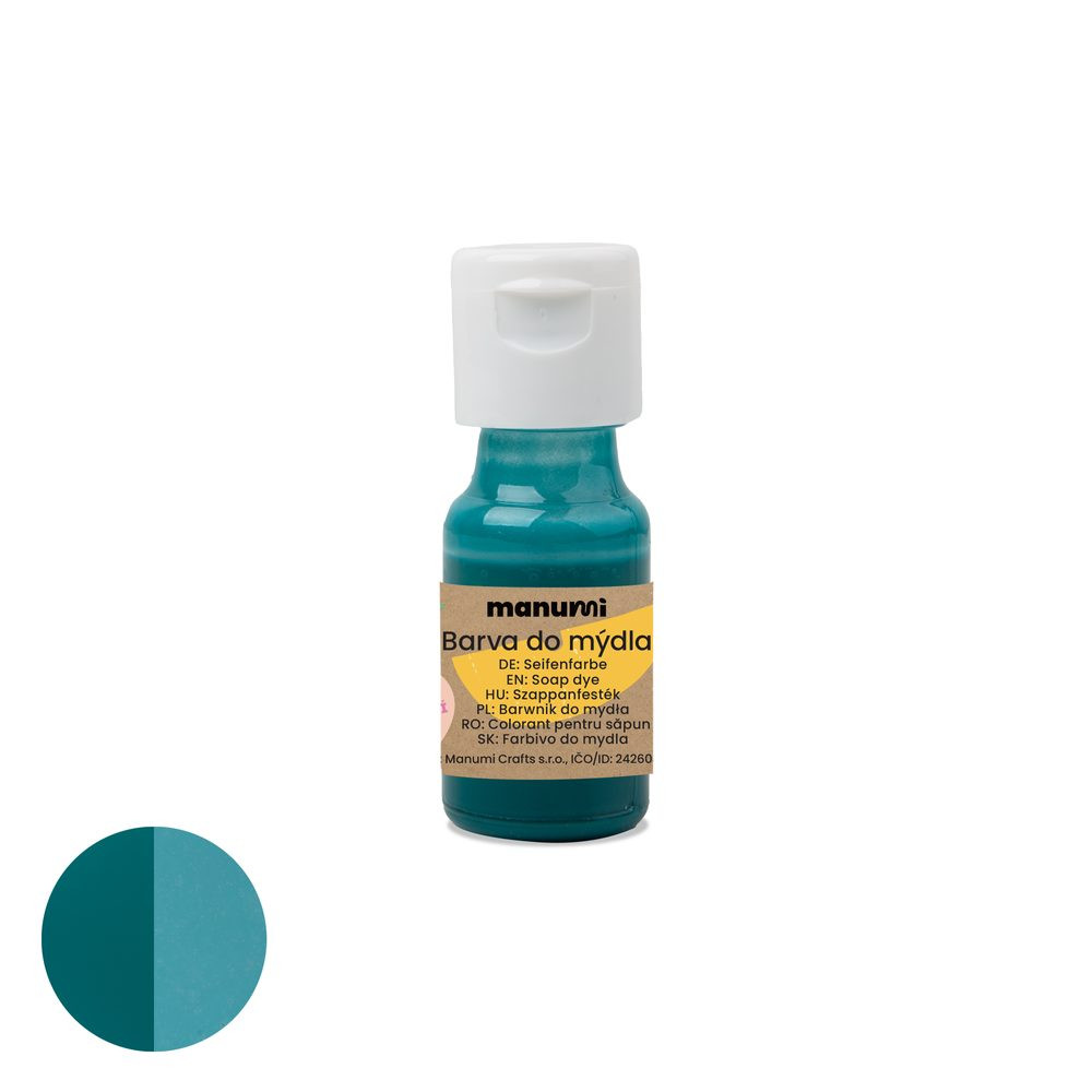 Manumi tekutá barva do mýdla 10 ml neonově modrá - 1 ks