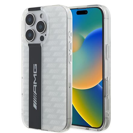 AMG Carbon Pattern Zadní Kryt pro iPhone 16 Pro White AMHCP16L2DVCW