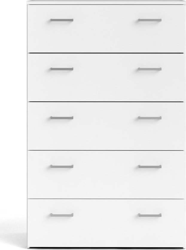 Bílá vysoká komoda 74x115 cm Space – Tvilum