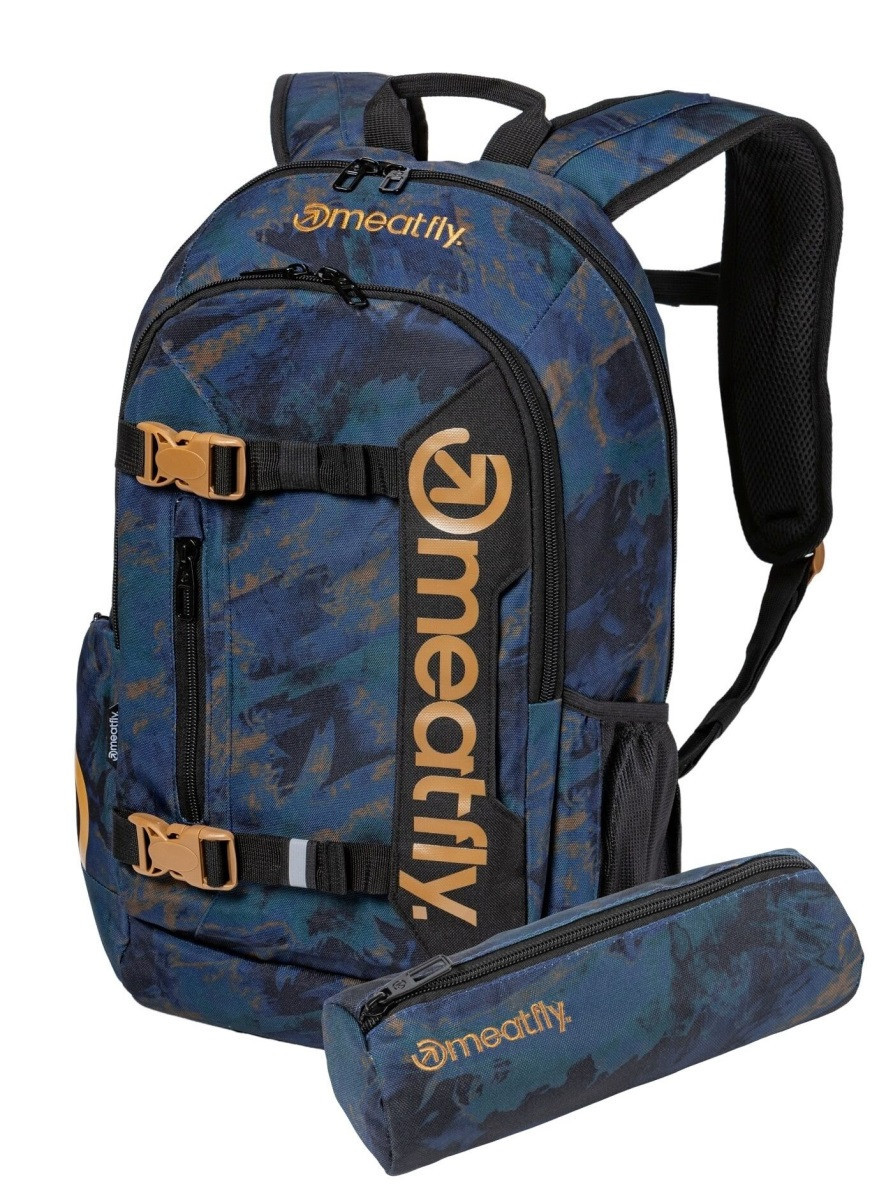 Batoh meatfly basejumper + penál zdarma tmavě modrá 22 l