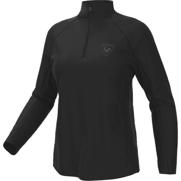 Rossignol W CLASSIQUE 1/2 ZIP Dámská první vrstva, černá, velikost