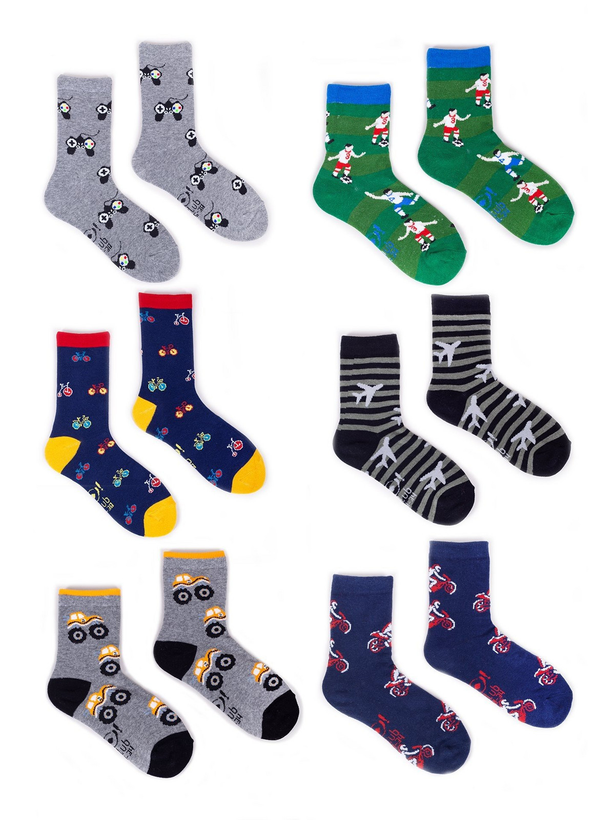 Dětské ponožky Yoclub YC_Boys'_Cotton_Socks_P_Colors_6-Pack_SKA-0006C-AA00-003_Multi