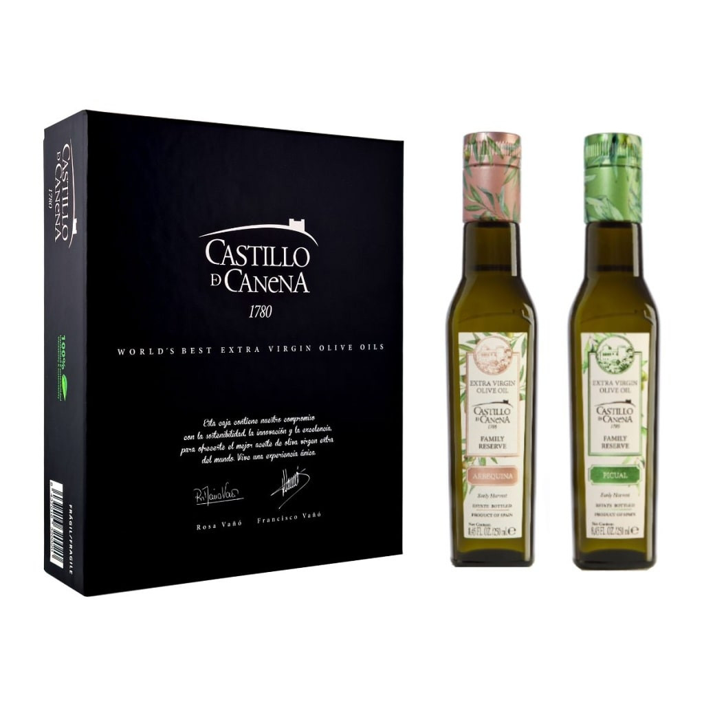 Dárkové balení extra panenského olivového oleje Castillo de Canena 2 x 250 ml