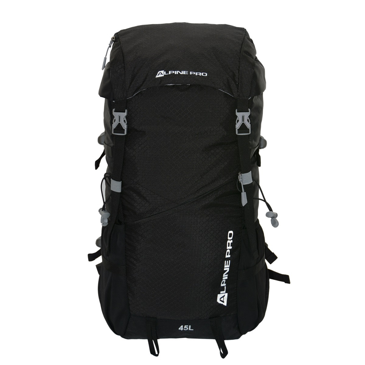 Outdoorový batoh s pláštěnkou 45l alpine pro lesebe  černá 45l