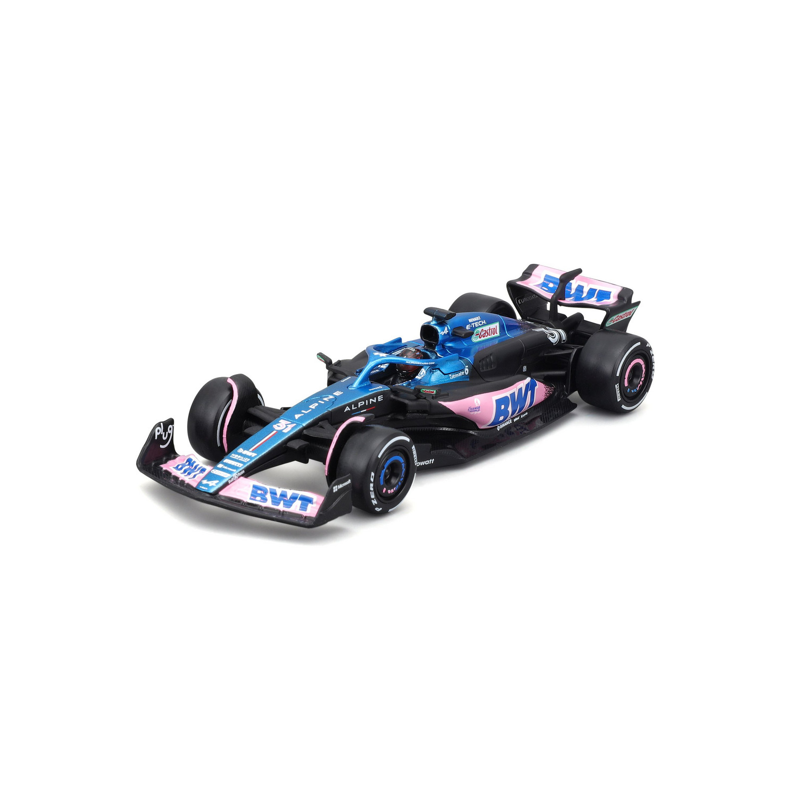 Bburago 1:43 RACE Formula F1 - BWT Alpine F1 Team A523 (2023) #31 (Esteban Ocon)