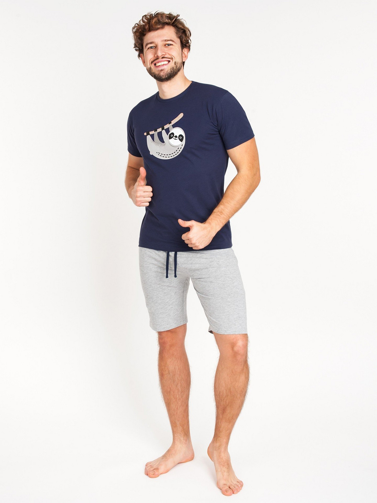 Pánské pyžamo Yoclub Yoclub_Men's_Short_Cotton_Pyjamas_PIA-0031F-A110_Multicolour