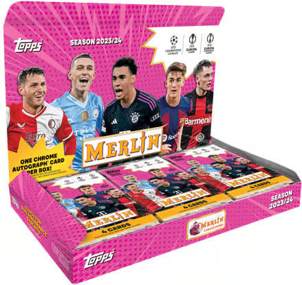 2023-2024 Topps UEFA Champions League Merlin Chrome Hobby Box