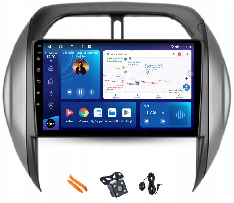 Radio Android Navigace Qled Carplay Toyota RAV4 2 CA20 CA20W XA20 03-05