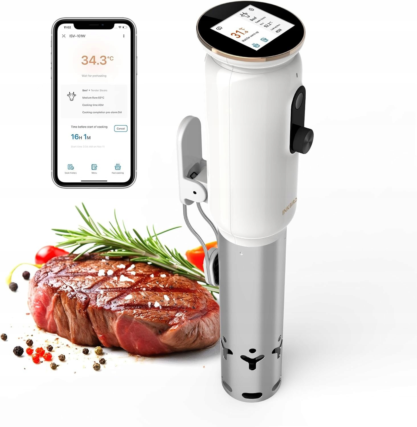 Inkbird Ponorný cirkulátor pro Sous Vide Stick ISV-101 W 1000W Wifi