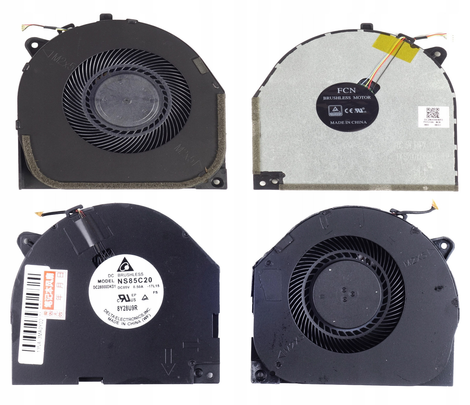 Ventilátory Lenovo Y530-15ICH Y540 Gpu DFS200105BR0T Cpu DFS200405CA0T